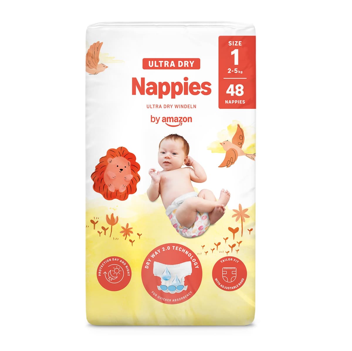 By Amazon - 70 Ultra Dry Nappies - Size 6 (15+ kg) (Previously a Mama Bear Brand, Same Product) — view 20