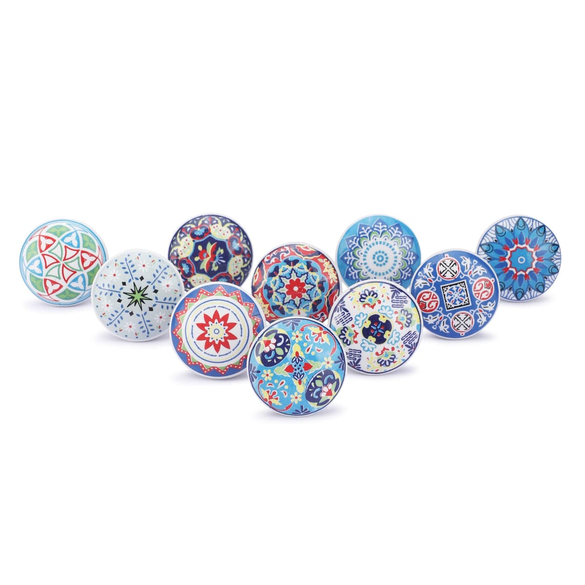 Ajuny Vintage Juego de 20 Pomos de Cerámica Blanca para Cómoda Cajón Armario Cocina Moderna Baño y Dormitorio Tiradores Decorativos Hechos a Mano — view 34