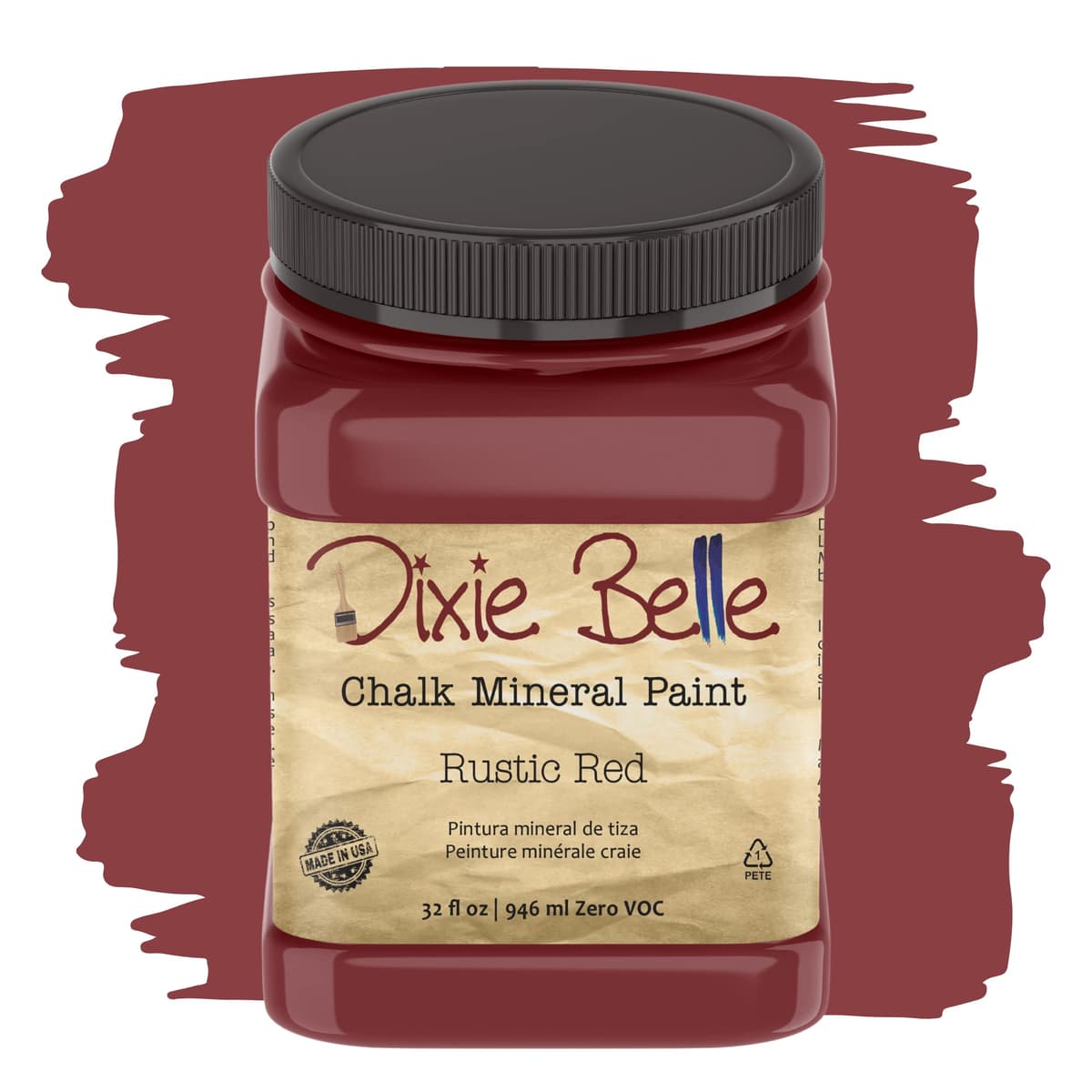 Dixie Belle Paint Company Chalk Finish Furniture Paint - Caviar (32oz) - Matte Black Chic Chalk Mineral DIY Furniture Paint — view 369