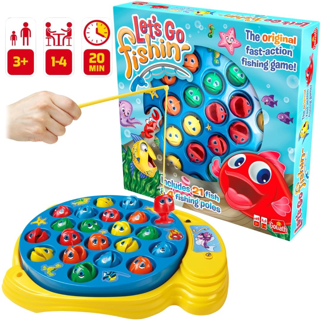 Goliath - LET'S GO FISHIN' - Toys Children 3 Years - Original Fishing Game for Children- Suitable as a Gift for Boy and Girl -Stimulates Reflections - With Fish and Fishing Rod — view 4