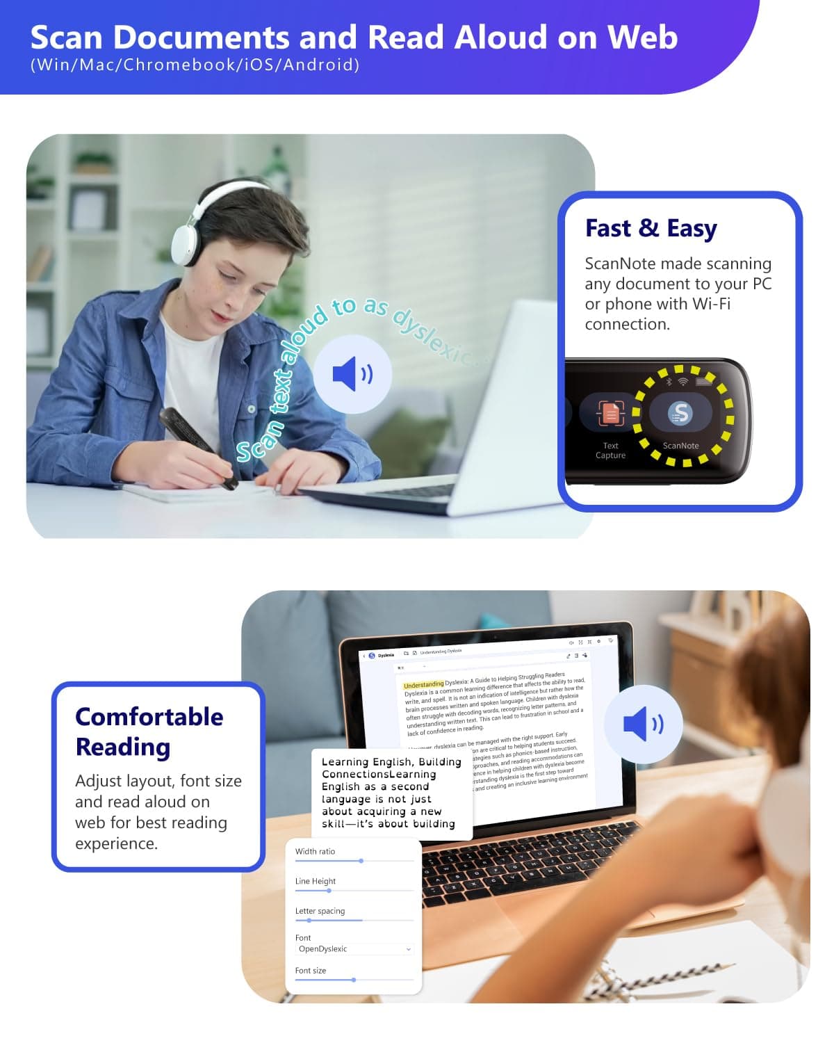 PenPower WorldPenScan Go Digital Highlighter, Reading Pen and Multilingual Language Portable Translator. Speech/Scan-to-Text, Speech/Scan to translate All in one — view 5