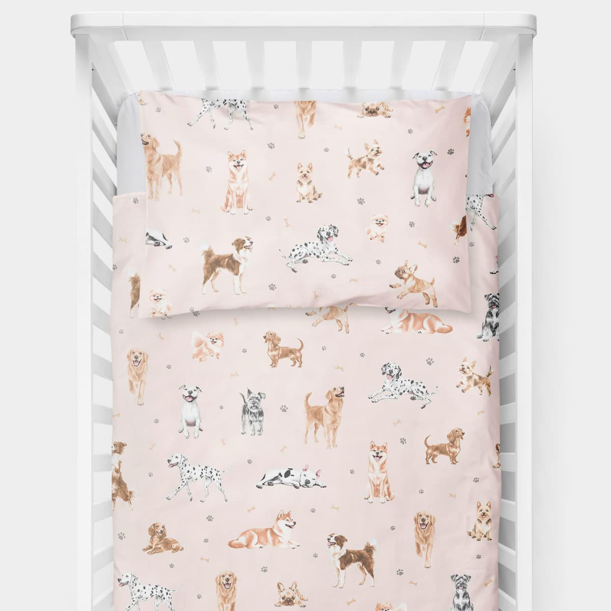 Baby Comfort 4 Piece Duvet Pillow Duvet Cover Pillowcase 80x70 cm Bedding Set 12M+ (Ladders Pink) — view 41