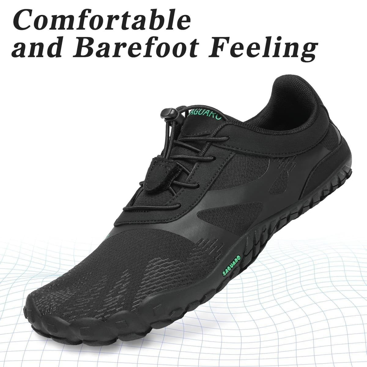 SAGUARO Barefoot Zapatillas de Trail Running Minimalistas Zapatillas de Deporte Exterior Interior Zapatos de Deportes Acuaticos,Unisex-Adulto — view 4