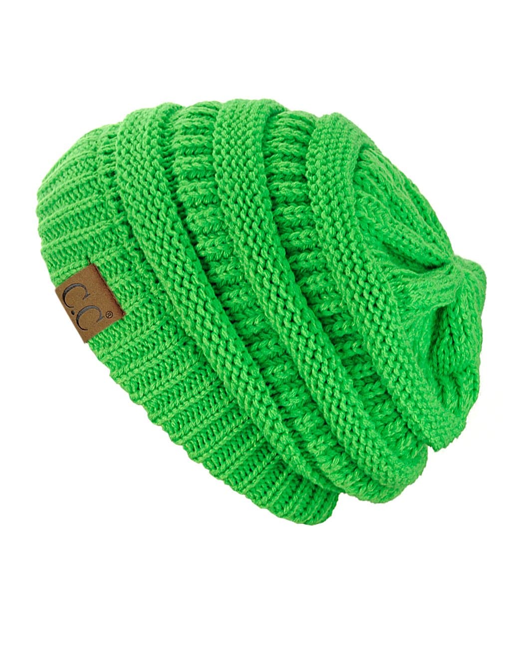 Warm Chunky Soft Stretch Cable Knit Beanie Skully — view 186