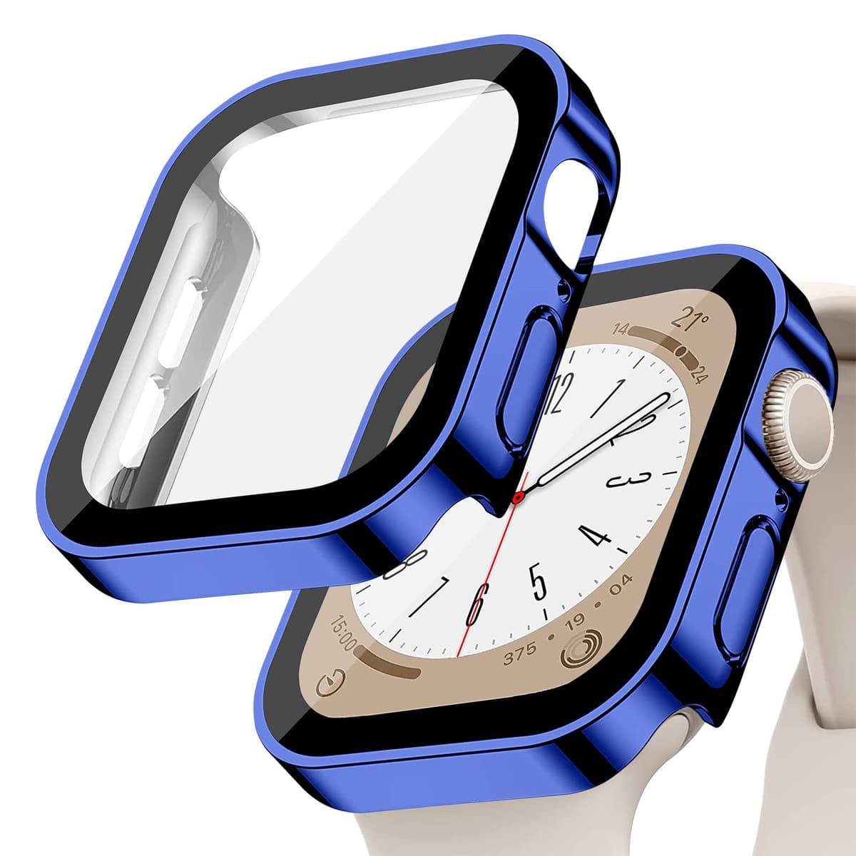 Hard PC Waterproof Case for Apple Watch Case 42mm 46mm 40mm 44mm 41mm 45mm, Built-in Tempered Glass Screen Protector, Ultra-Thin HD Full Protective Cover for iWatch Series 11 10 9 8 7 6 5 4 SE 3/2/1 — view 20