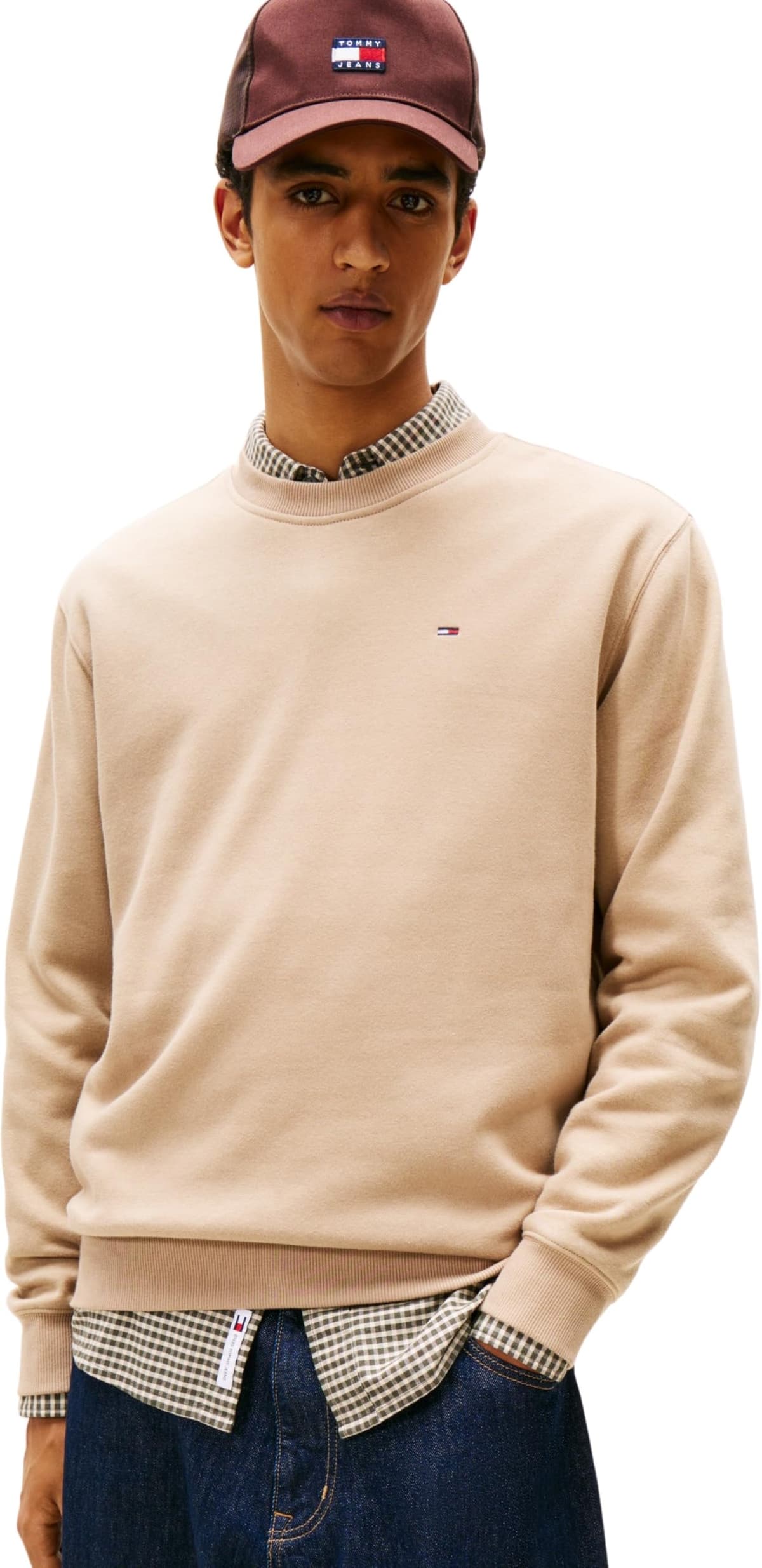 Tommy Jeans Sudadera Hombre Regular Fit Flag Fleece con Cuello Redondo — view 22