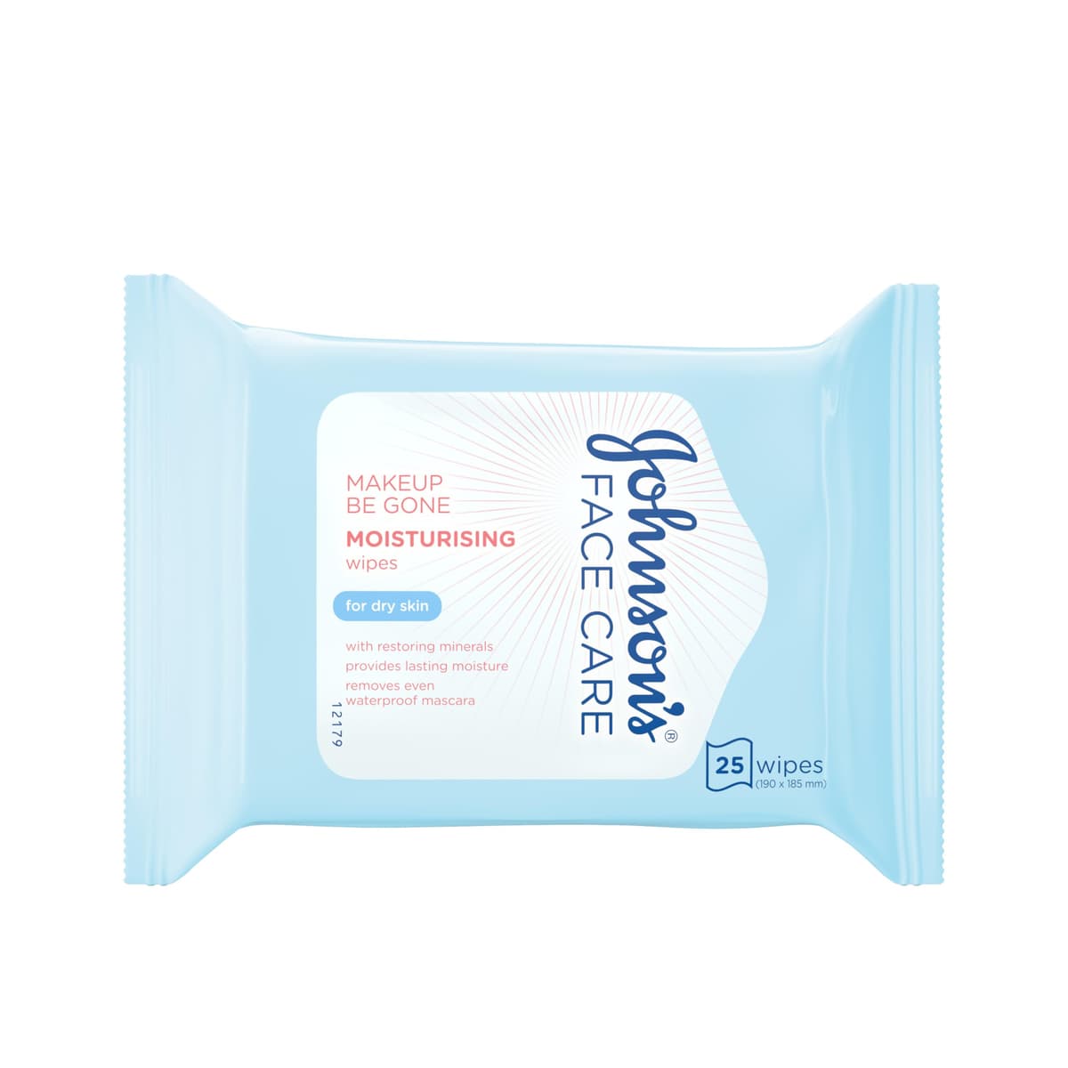 Johnson's Face Care Makeup Moisturising Wipes with coconut water, Pack of 25 Wipes, Packaging May Vary 25 count (Pack of 1)