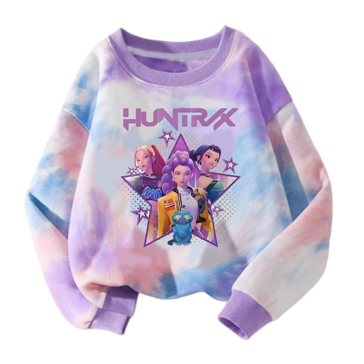 Genérico 2026 KPOP Sweatshirt Girl Hoodie Fashion Anime with Demon Music Print Sweatshirts Comfortable Y2K Sweatshirts for Girl 2-14 Years