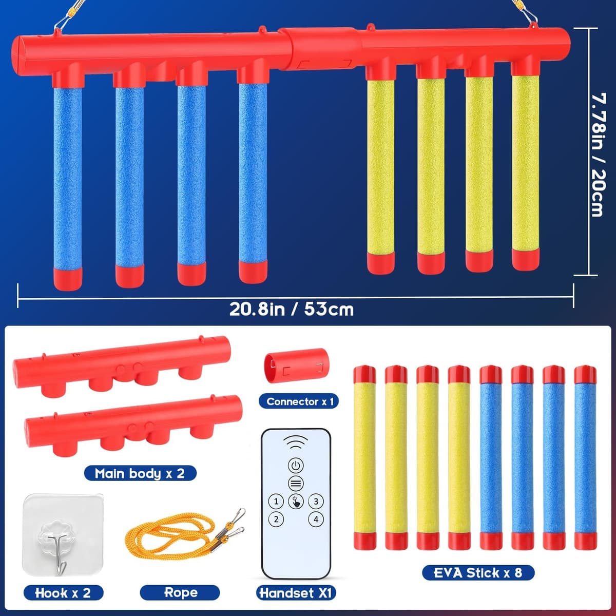 Catching Sticks Games, Drop Sticks Game, 3 Dropping Speeds Reaction Game, 2 Player Hand-Eye Coordination Training Gift, Christmas Birthday for Kids Adults — view 2