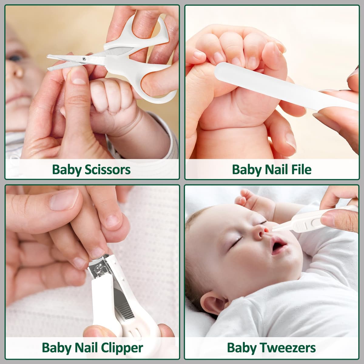 Baby Healthcare and Grooming Kit for Newborn Kids, 24PCS Upgraded Safety Baby Care Kit, Newborn Nursery Health Care Set, Baby Care Product — view 3