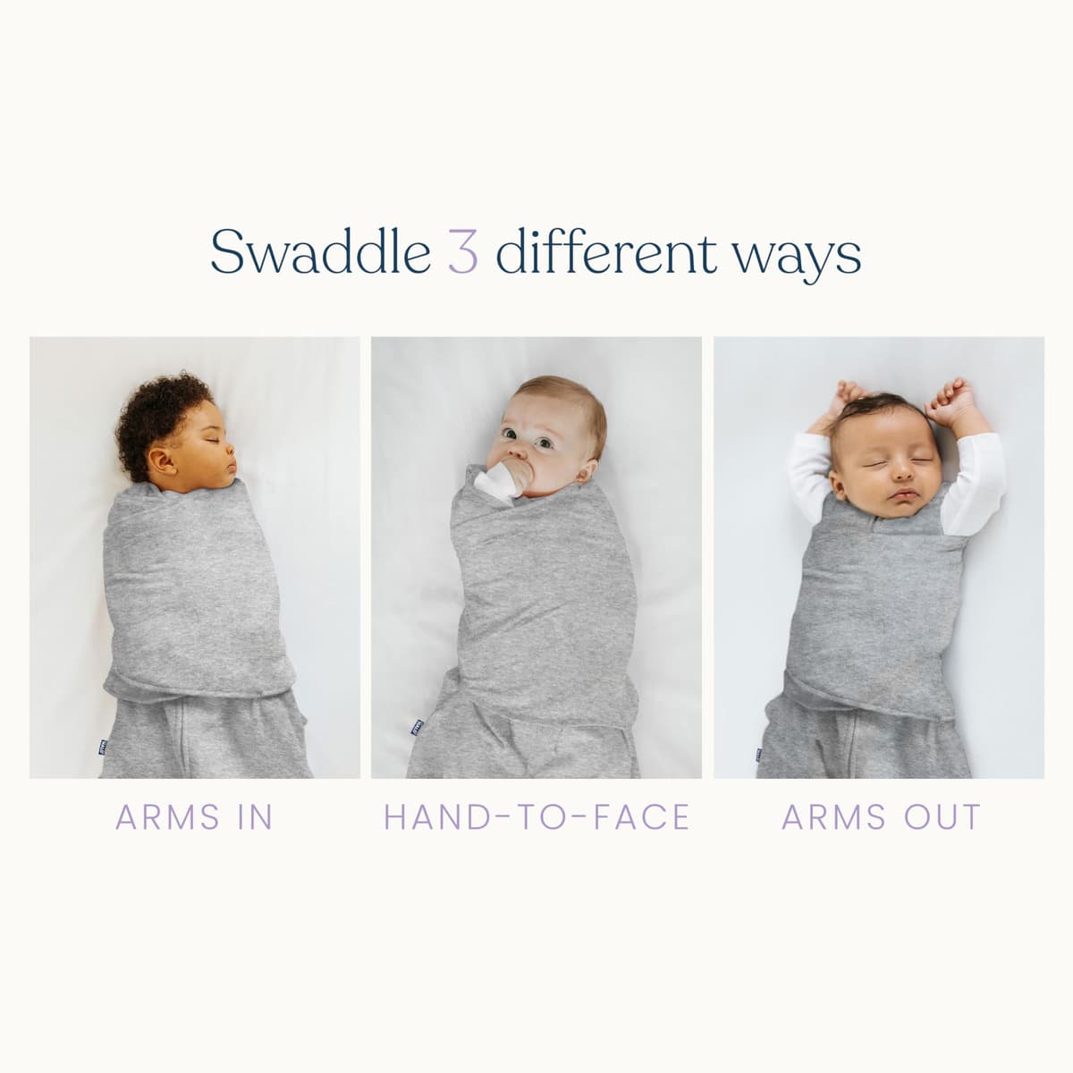 HALO Micro-Fleece Sleepsack Swaddle, 3-Way Adjustable Wearable Blanket, TOG 3.0, Confetti, Newborn, 0-3 Months — view 4