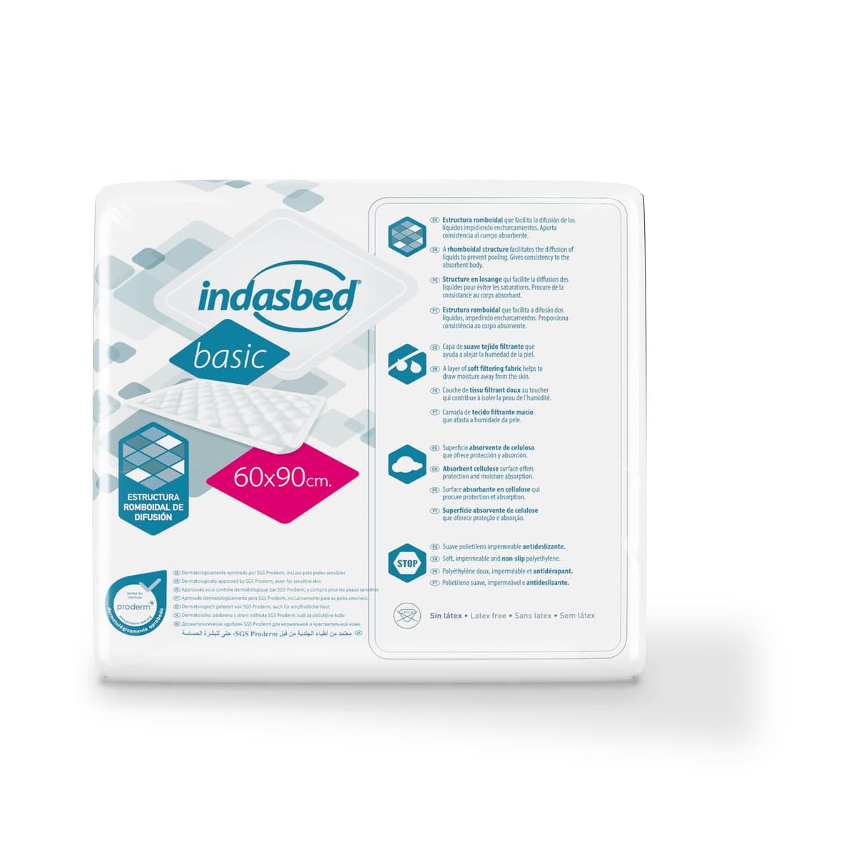 Indasbed Basic Protector Cama, 60 x 90 cm - Color Blanco, 20 Unidades (Paquete de 1) (El embalaje puede variar ) — view 4