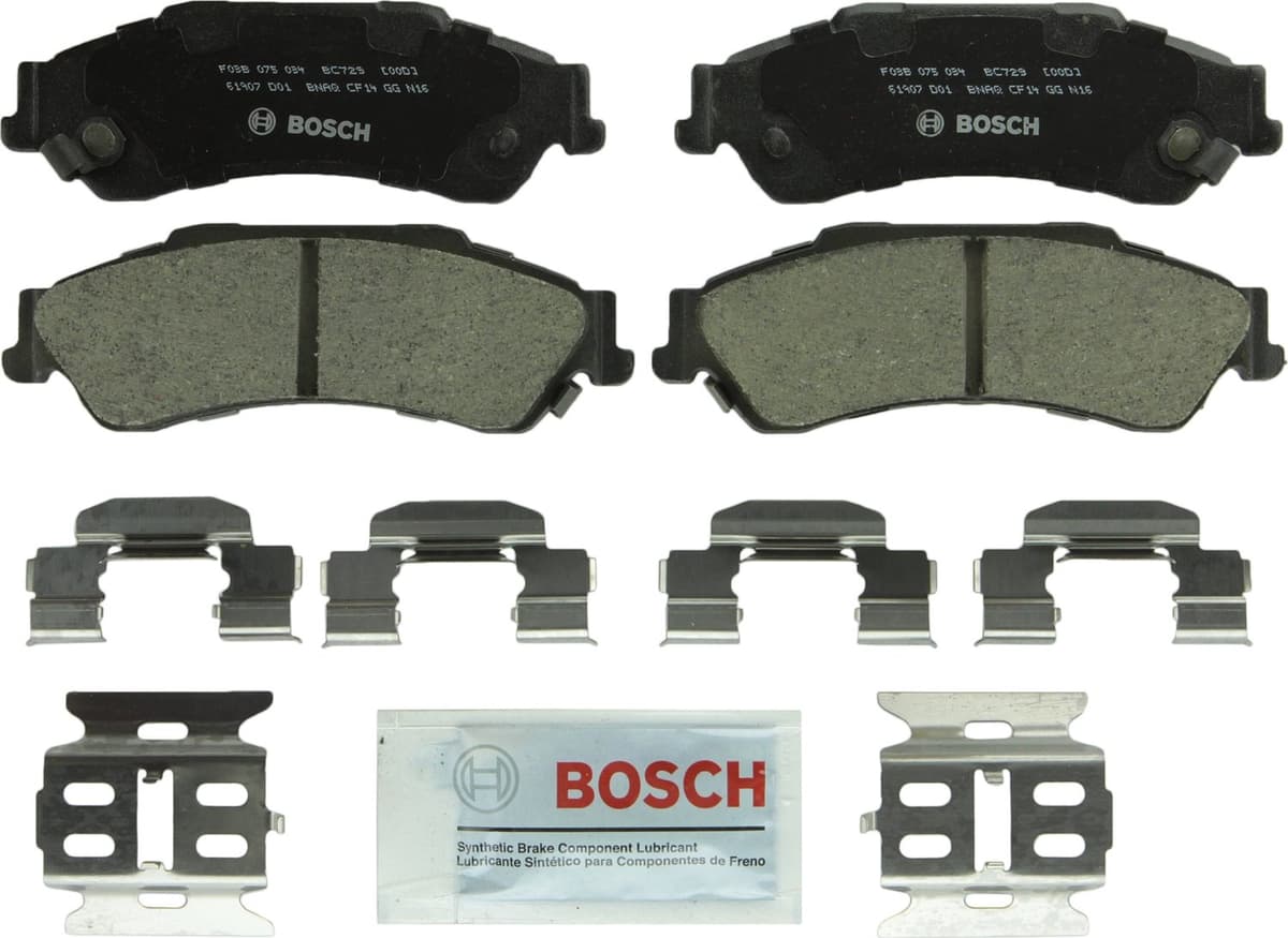 Bosch BC914 QuietCast Premium Ceramic Disc Brake Pad Set For: Acura ILX; Honda Accord, Civic, CR-V, Element, Fit, Front — view 203