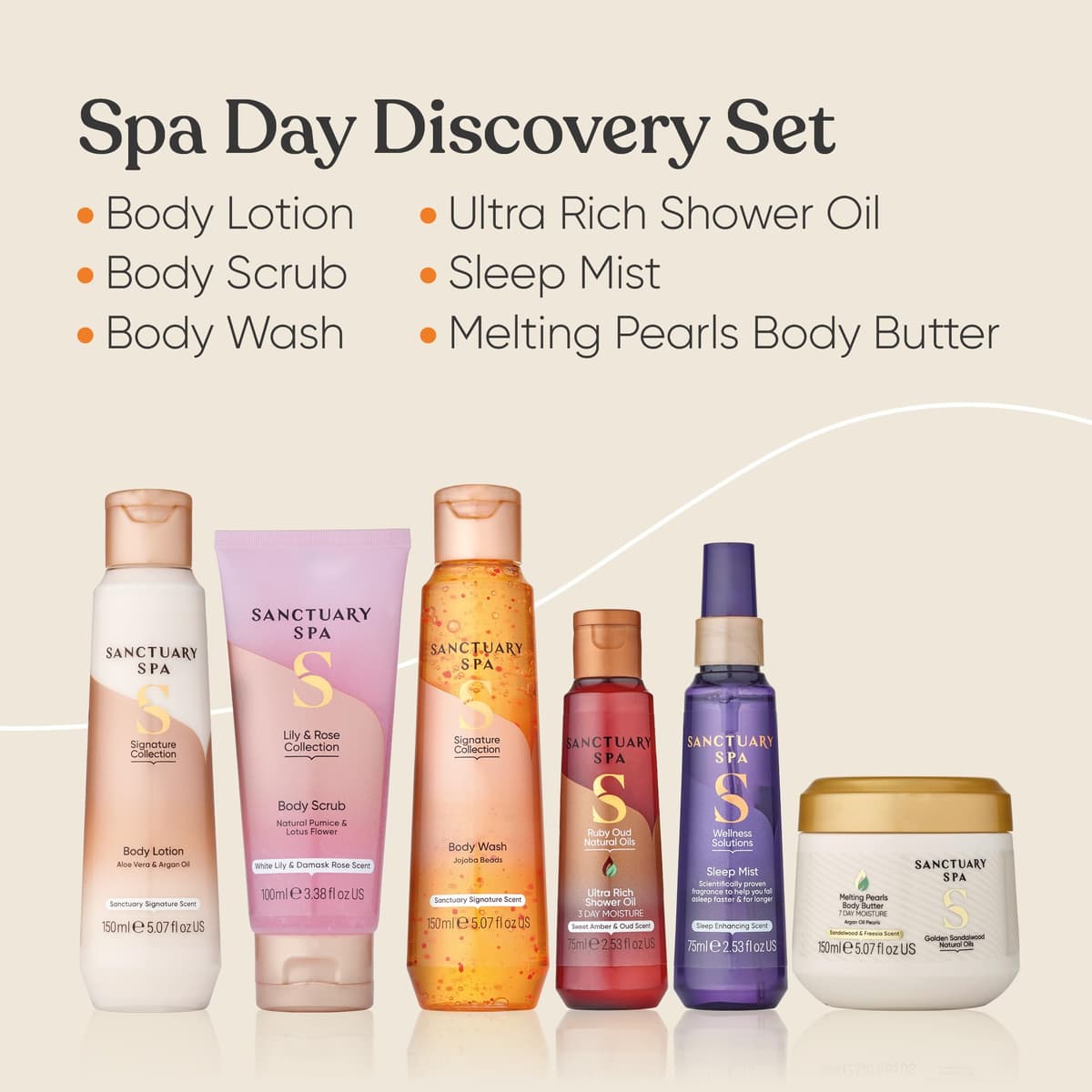 Sanctuary Spa Spa Day Discovery Gift Set, Vegan, Gift For Women, Birthday Gift, Womens Gift Sets, Self Care Gift — view 7