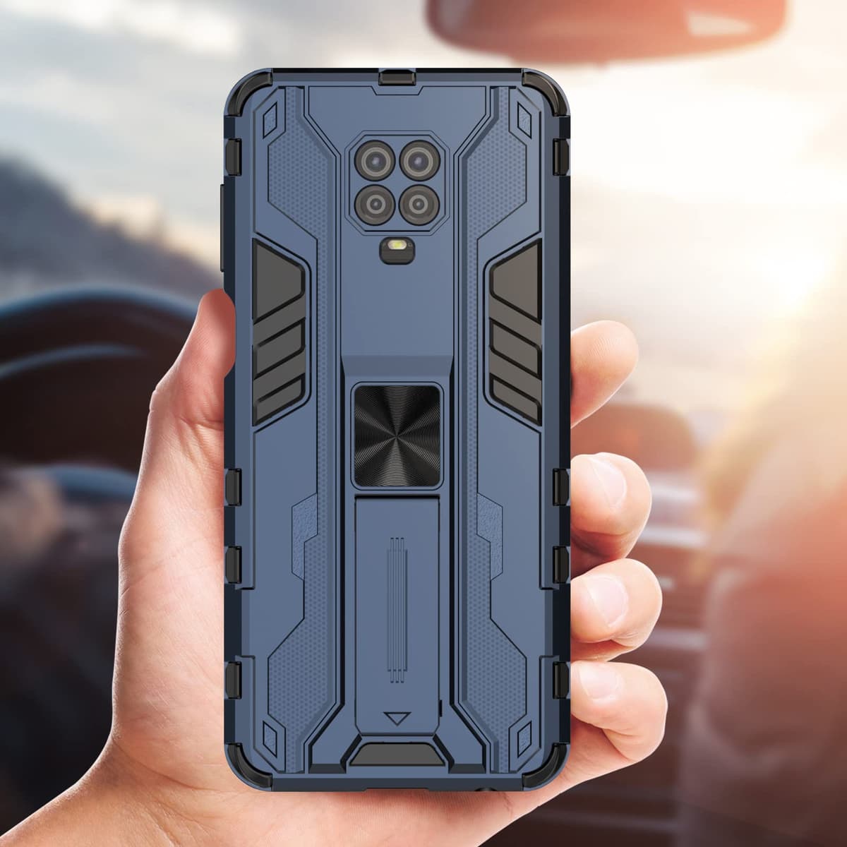Funda para CMF Phone 2 Pro, Carcasa Antigolpes con Soporte anular metálico, Case Protectora de Grado Militar, Negro — view 1581