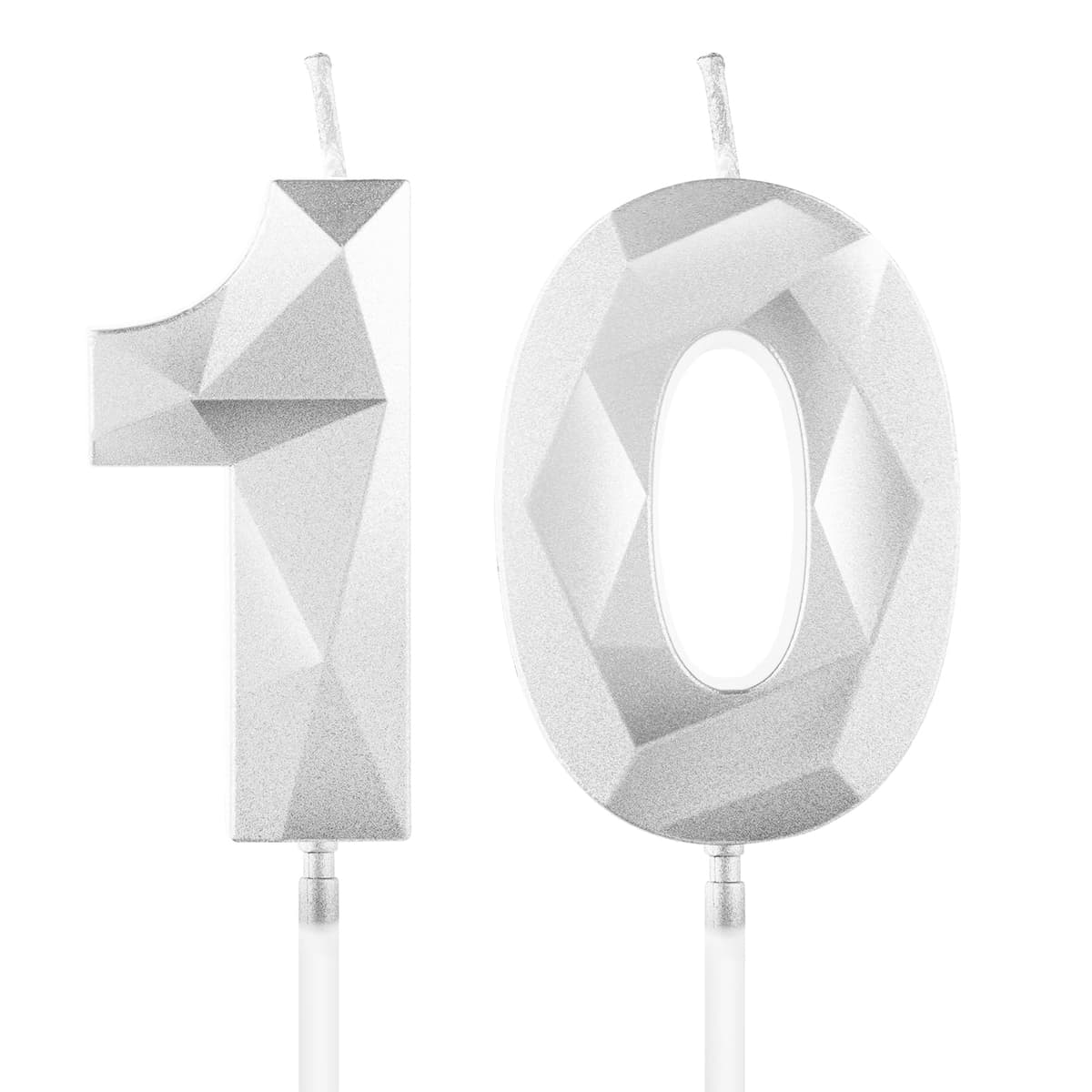 Yiran 50th Birthday Candles, Gold Number 50 Happy Birthday Candles, Cake Topper Decorations for Birthday Party, Wedding Anniversary Celebration Supply — view 83