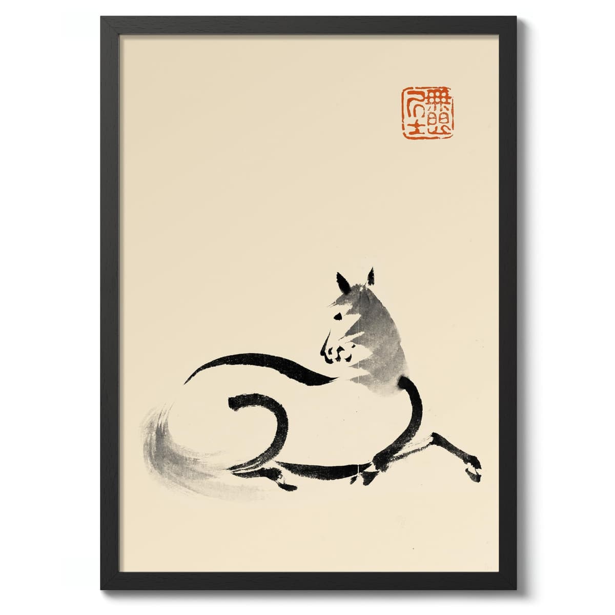 Matsumoto Hoji Sad Frog Poster, Japansese Art Woodblock Ukiyo-e Print, Framed Japanese Wall Art, Archival Matte, A1 (Print Only) - 84.1x59.4cm — view 26