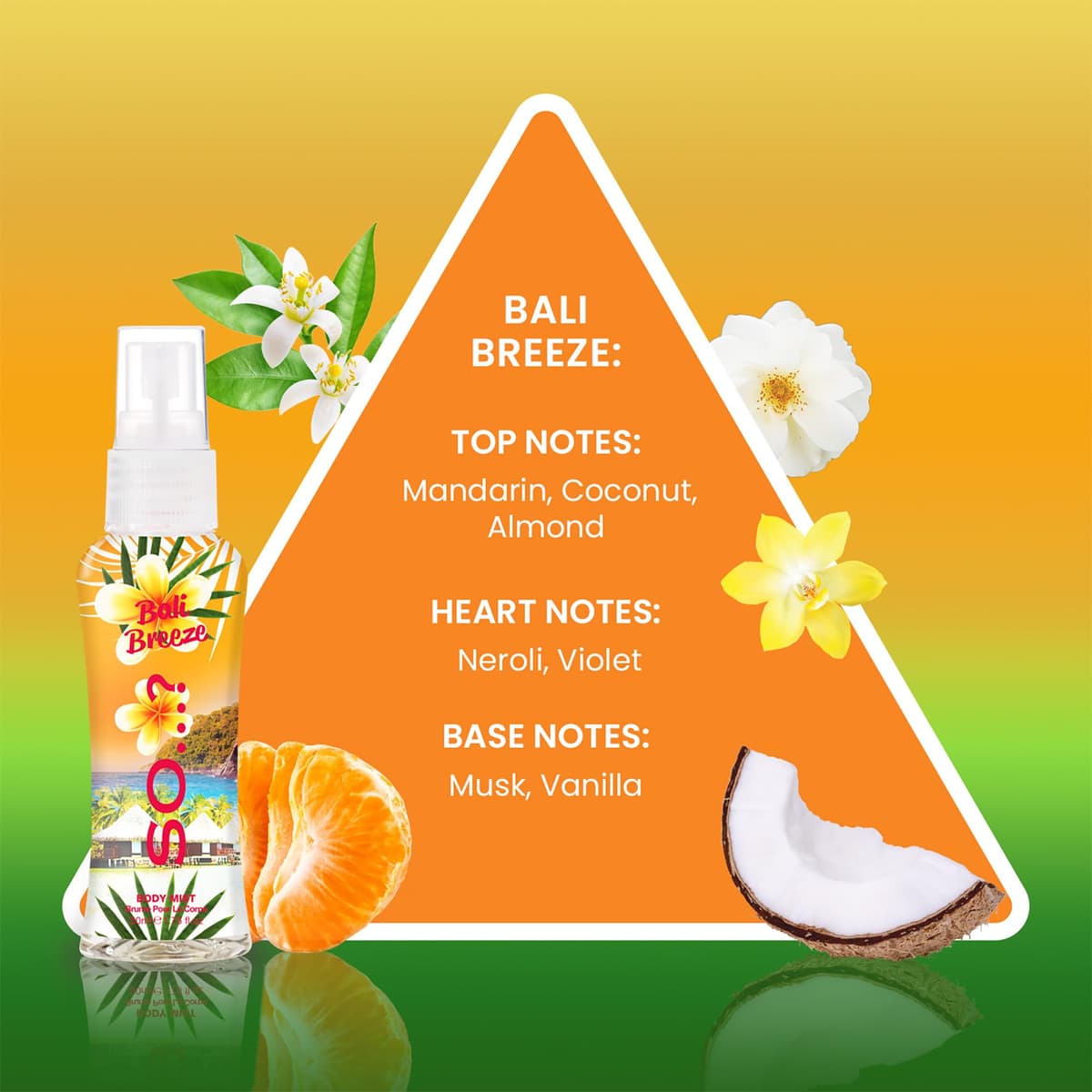 So…? Escapes Womens Gift Set, with Ibiza Dream, Bali Breeze, Mykonos Nights & Majorca Love, Fragrance Spray Set (4 x 50ml) — view 4