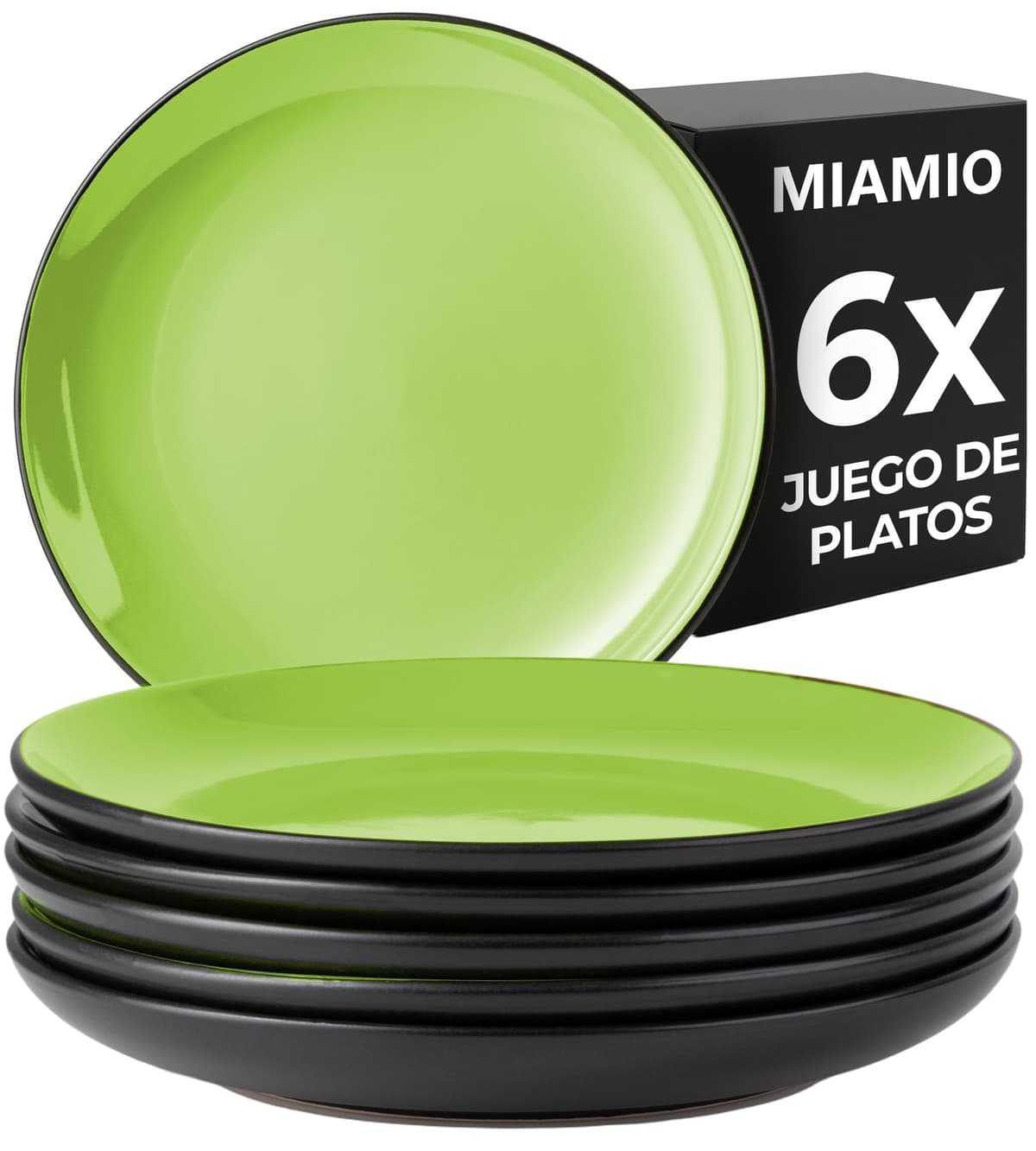 MIAMIO - 6 x 350 ml Juego de Taza de Café/Copa de desayuno - Le Papillon Colección (Negro) — view 18