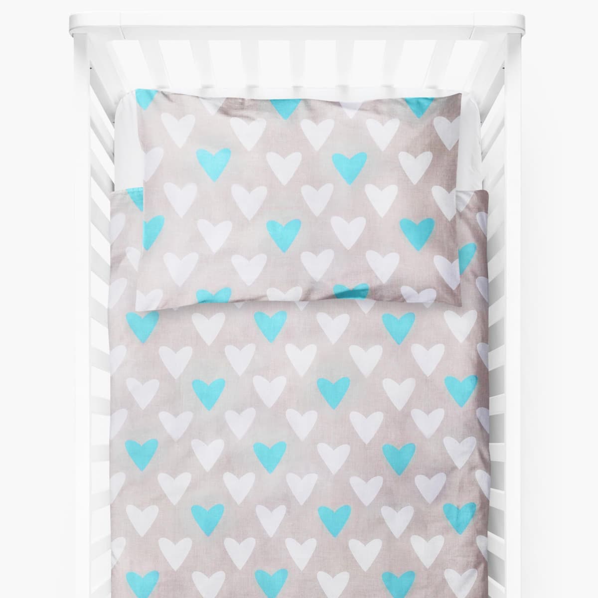 Baby Comfort 4 Piece Duvet Pillow Duvet Cover Pillowcase 80x70 cm Bedding Set 12M+ (Ladders Pink) — view 59