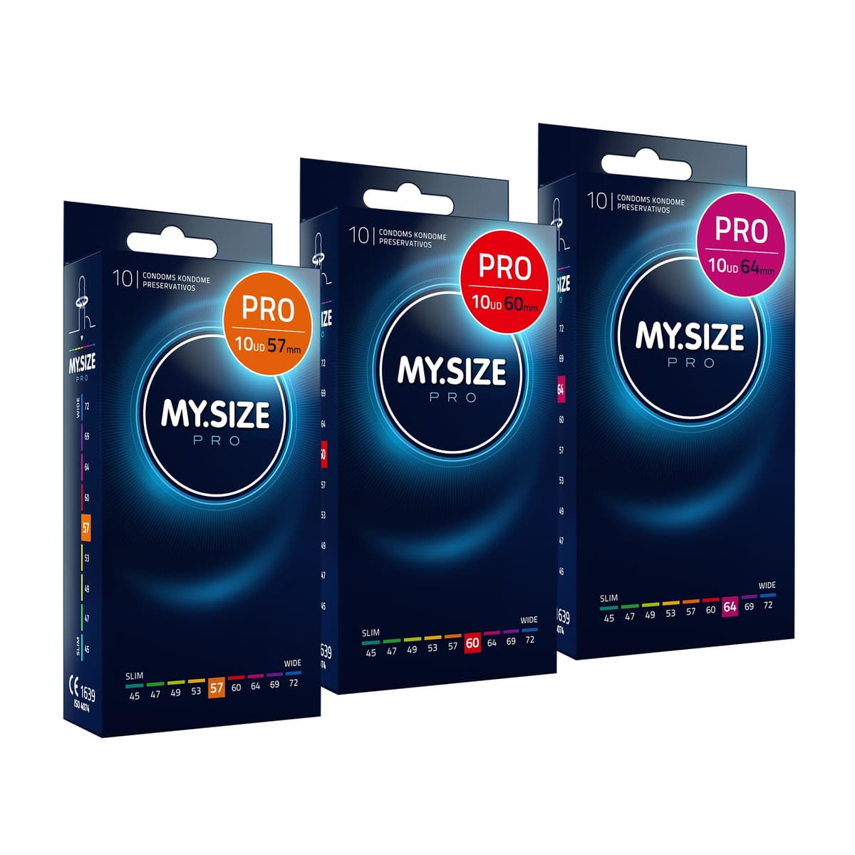 MY.SIZE PRO Condones ÉLITE, talla 5, 60 mm, XL, 10 piezas - Látex Vytex extra puro, fácil de abrir — view 34