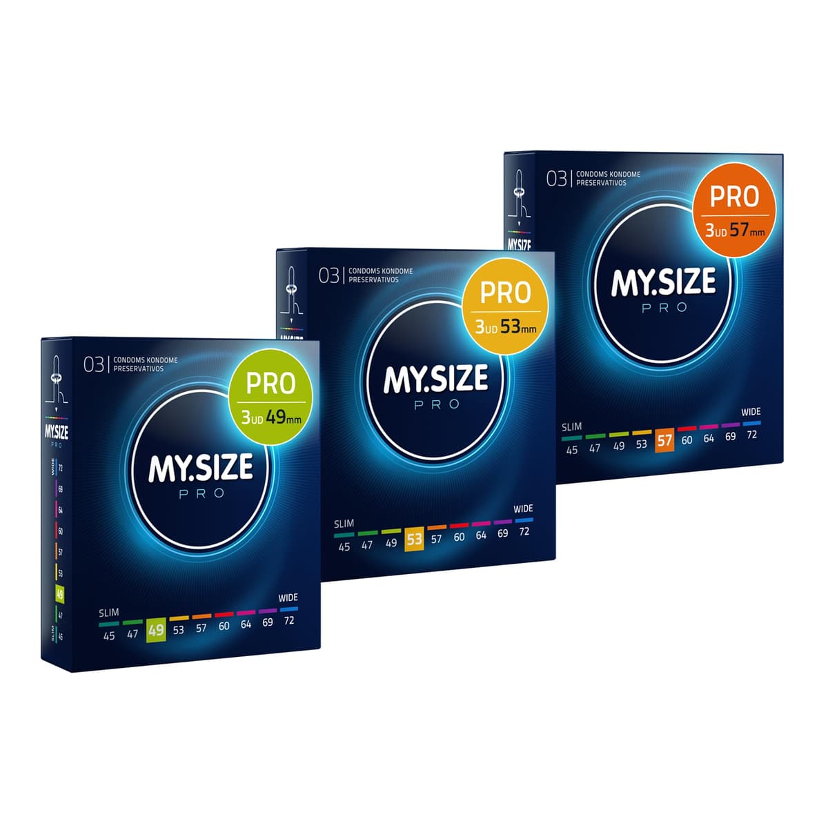 MY.SIZE PRO Condones ÉLITE, talla 5, 60 mm, XL, 10 piezas - Látex Vytex extra puro, fácil de abrir — view 41