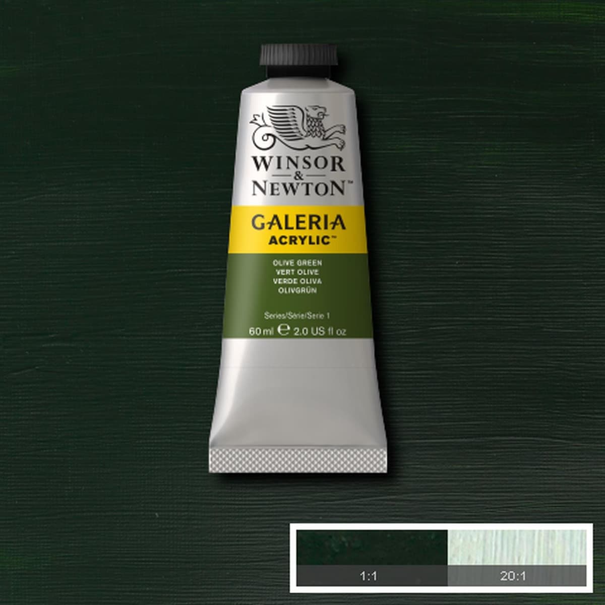 Winsor & Newton Galería - Pintura Acrílica , 500 ml, Verde (Deep Turquoise) — view 138