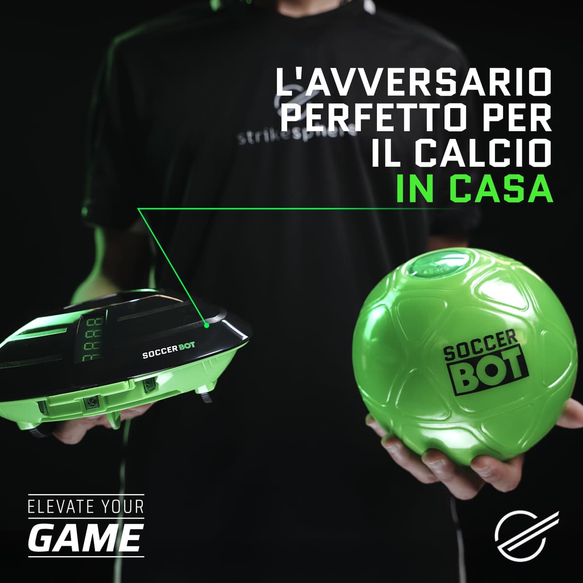 Smart Ball - Soccerbot, Entrenador Personal de Fútbol Indoor, Bot con Sensores para Seguir al Balón, Maniobrando para Probar tus Habilidades, Pantalla LCD para la Puntuación, Famosa (MR100000) — view 2
