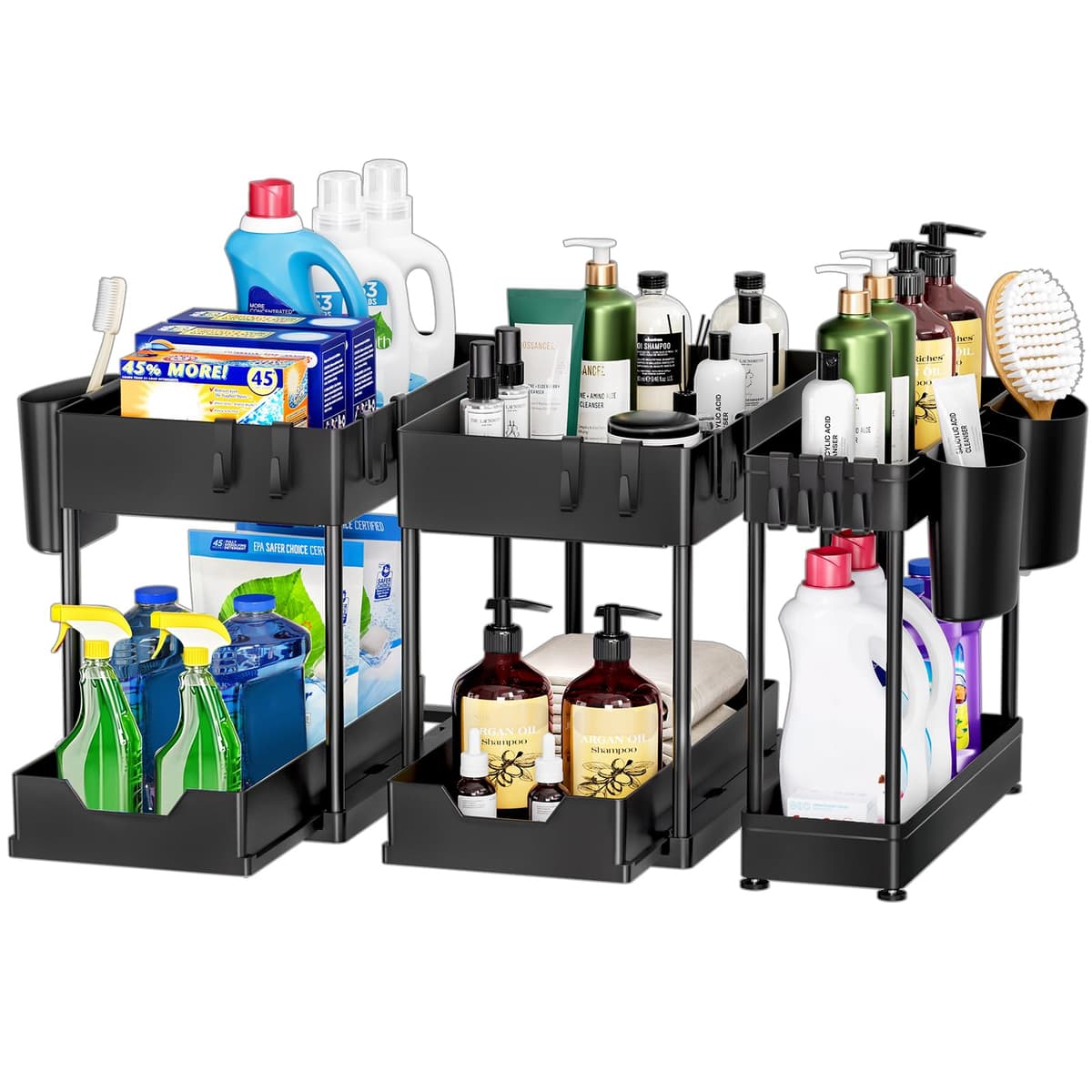 Puricon Estantería Bajo Fregadero, Estante Organizador Mueble Bajo Fregadero Cocina Lavabo -1 Unidad — view 9