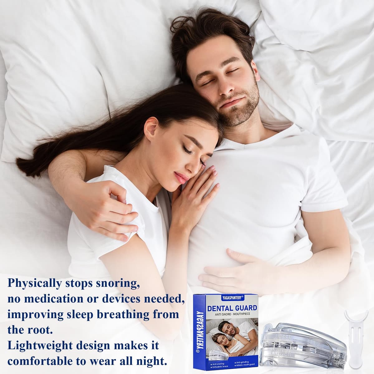 Ferula Descarga Bruxismo,Protector Dental, Férulas Dentales, Reutilizable Protector Bucal Para Dormir, Protectors Bucal para Dormir, Rotector Dental Contra el Bruxismo, Mejora la Del Sueño — view 3