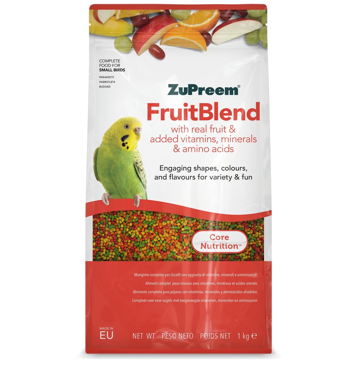 Zupreem Multifrutas Alimento para Aves de Compañía - Frutas y Vitaminas - Pienso para Pájaros Indicado para Loros, Guacamayos, Cacatúas, Caiques y Otros Pájaros Medios-Grandes y Grandes - 1,5 kg — view 9