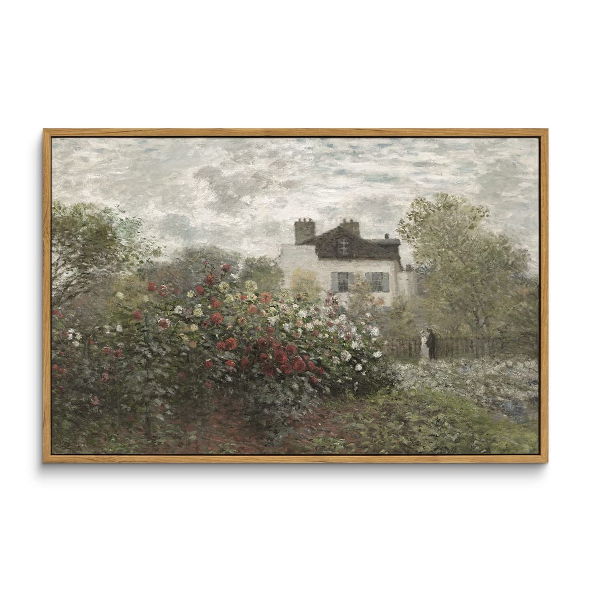 InSimSea Framed Canvas Wall Art, Meadow with Flowers Painting, Landscape for Living Room, Bedroom, Home, Bathroom Decor, 8x10 — view 250