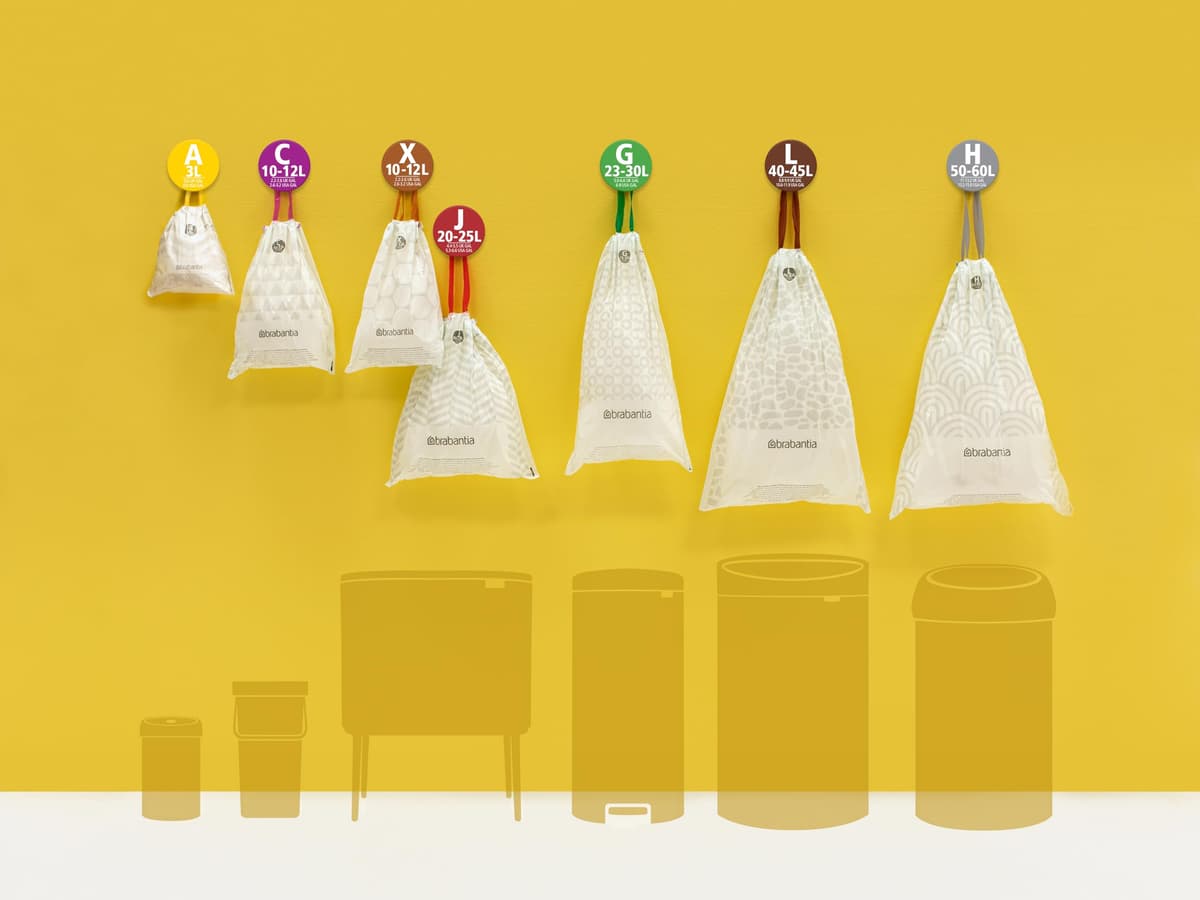 Brabantia Bolsas de Basura PerfectFit (Código L/40-45L) Extra Resistentes Bolsas con cinta de cierre (40 Bolsas) — view 6