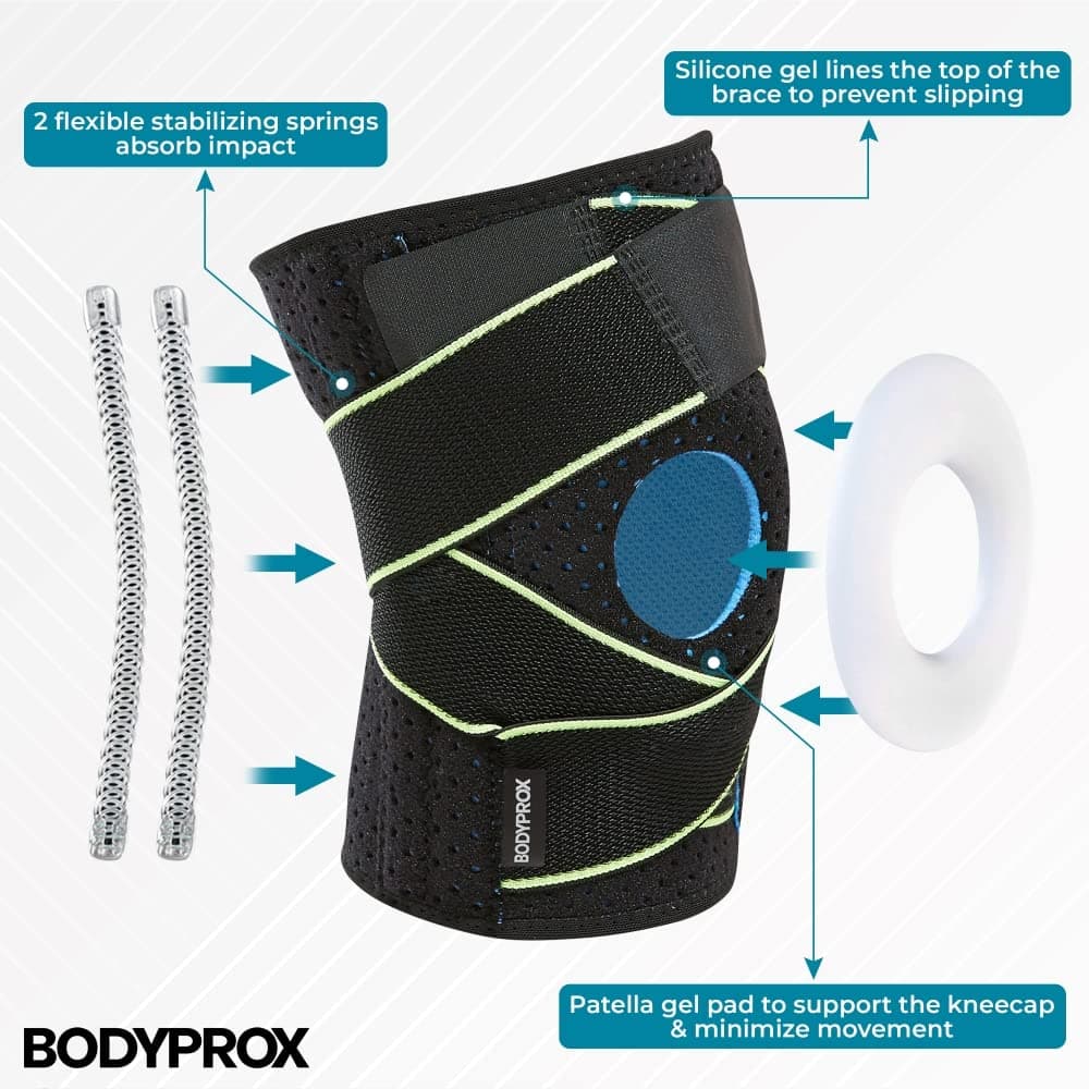 Bodyprox Knee Brace with Side Stabilizers & Patella Gel Pads for Knee Support — view 2