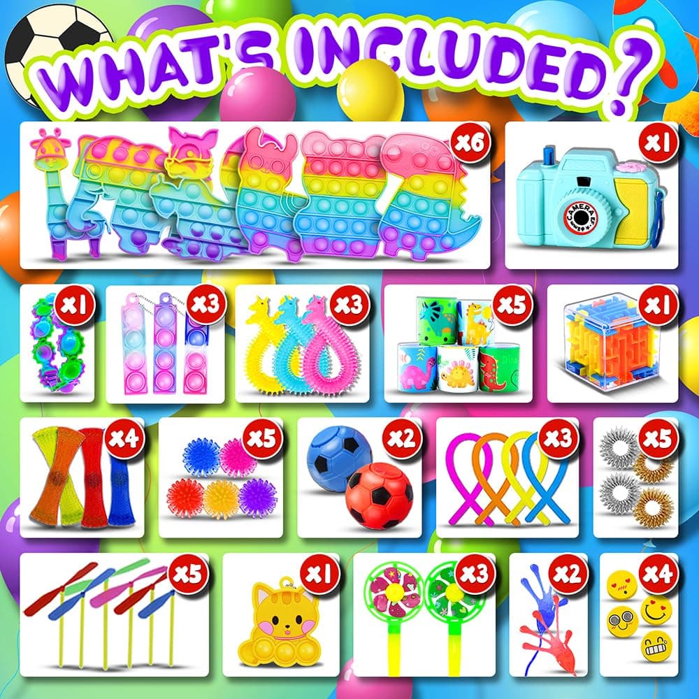 1000pcs Party Favors Goodie Bags for Kids, Fidget Toys Pack, Stocking Pinata Stuffers, Birthday Gifts, Classroom Prize, Treasure Box, Carnival Prizes, Easter Eggs Fillers — view 5