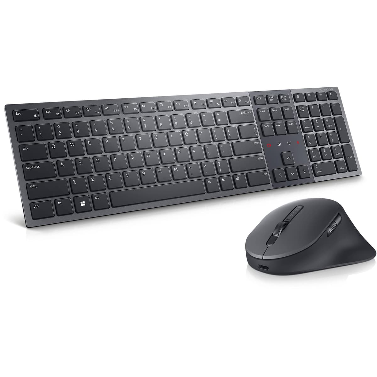 Dell Silent Keyboard and Mouse KM555 – UK QWERTY Layout, Wireless Combo with Silent Keys and Mouse Clicks, Long Battery Life, Black — view 2