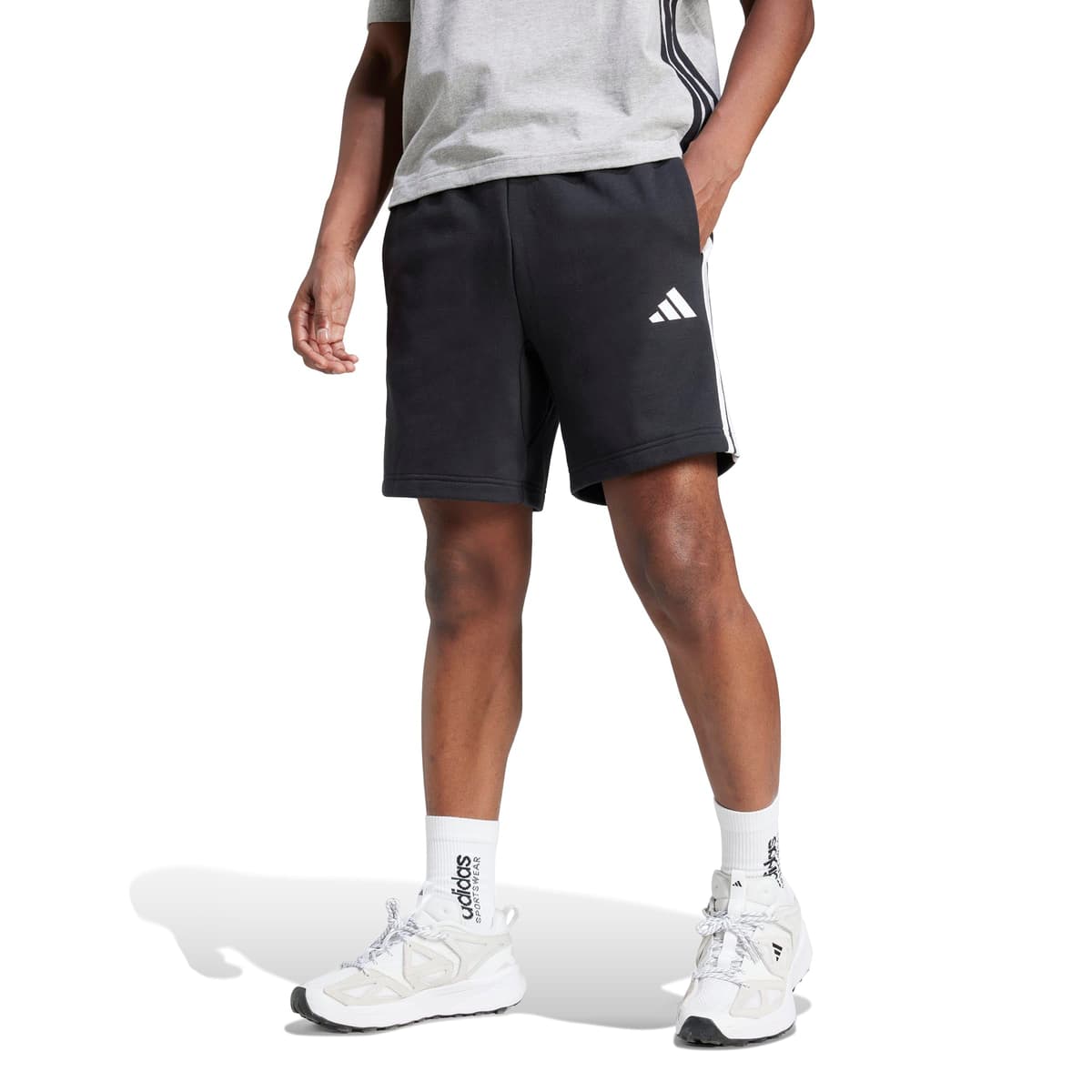 Adidas Hombre Essential Three Stripes French Terry Short — view 4