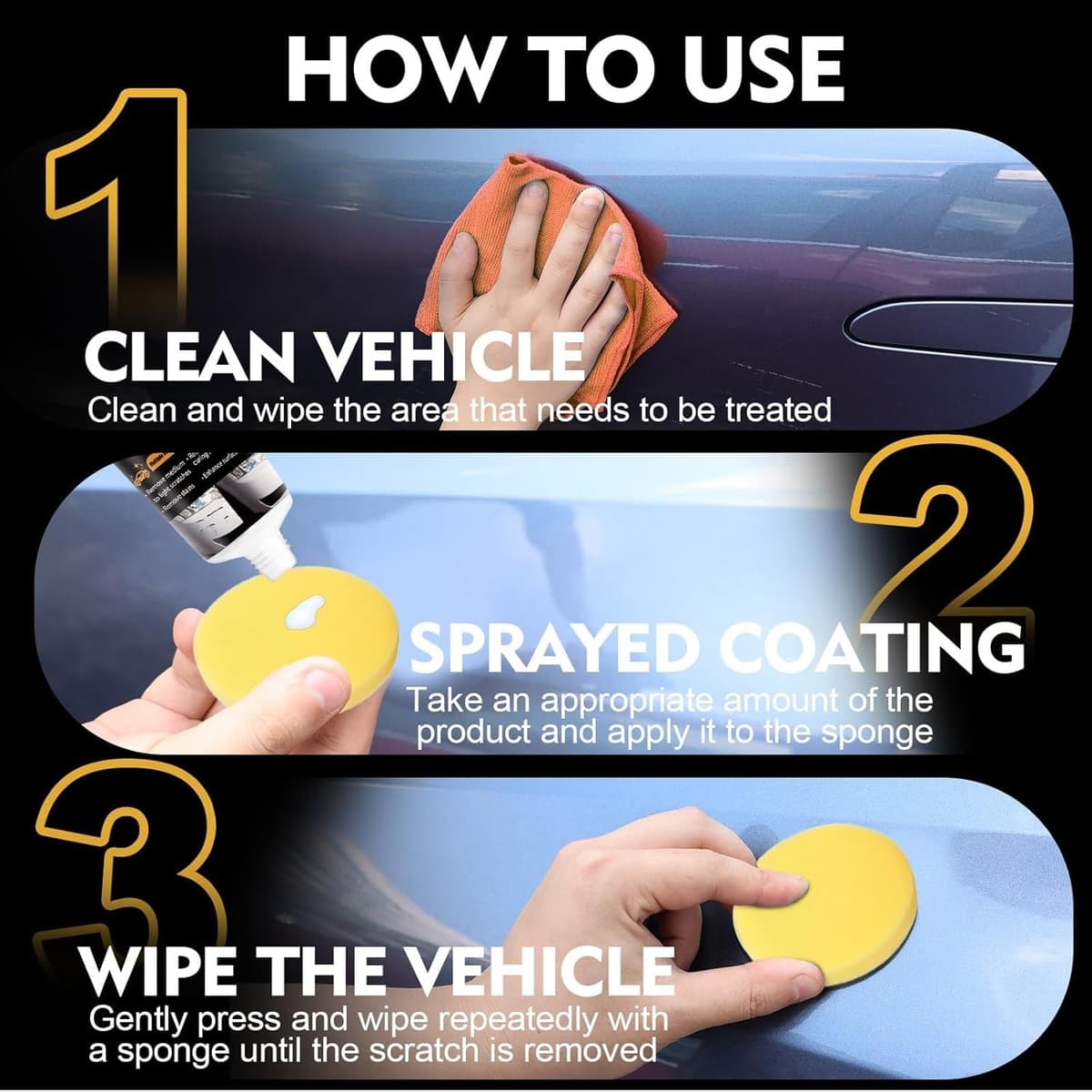 Car Scratch Remover, 2026 New Car Scratch Repair Paste, Perfect Paint Rapid Scratch Remov, Permanent Car Scratch, Swirl Marks & Scuff Removal, Car Paint Scratch Remover Kit for Deep Scratches (1Pcs) — view 5