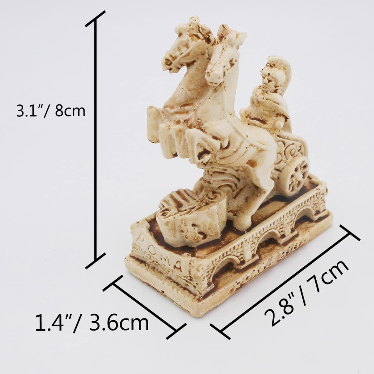Rome Soldier Fish Tank Decorations Ancient Arena Roman War Horse Reptile Turtle Lizard Spider Tanks Terrarium Building Décor Ornament Pet — view 5
