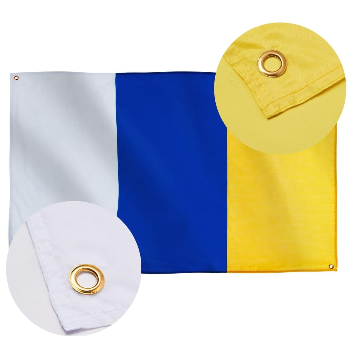 Runesol Cornwall Flag - 91x152cm, 3ft x 5ft, Cornish Flag, 4 Grommets, Eyelet in Every Corner, Premium Quality, Inside & Outside Use, Vivid Colours — view 1246