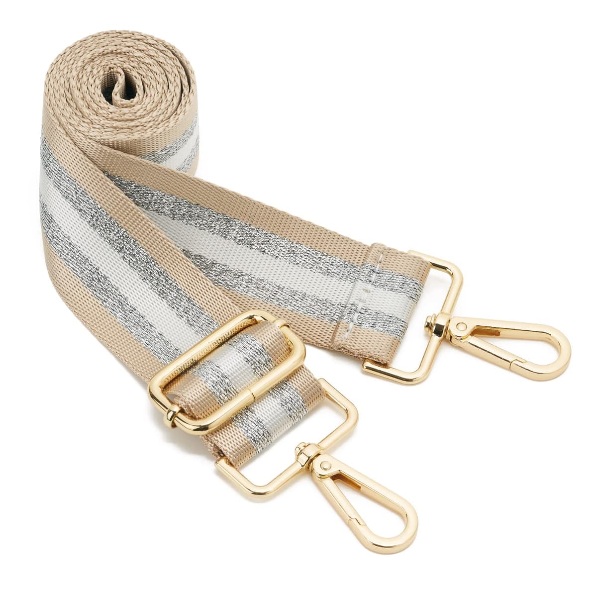 ZOOEASS Wide Shoulder Strap, Guitar Style Adjustable Purse Strap with Gold Buckle Replacement Woven Crossbody Straps for Handbags((3.8CM) Shining Black) — view 122