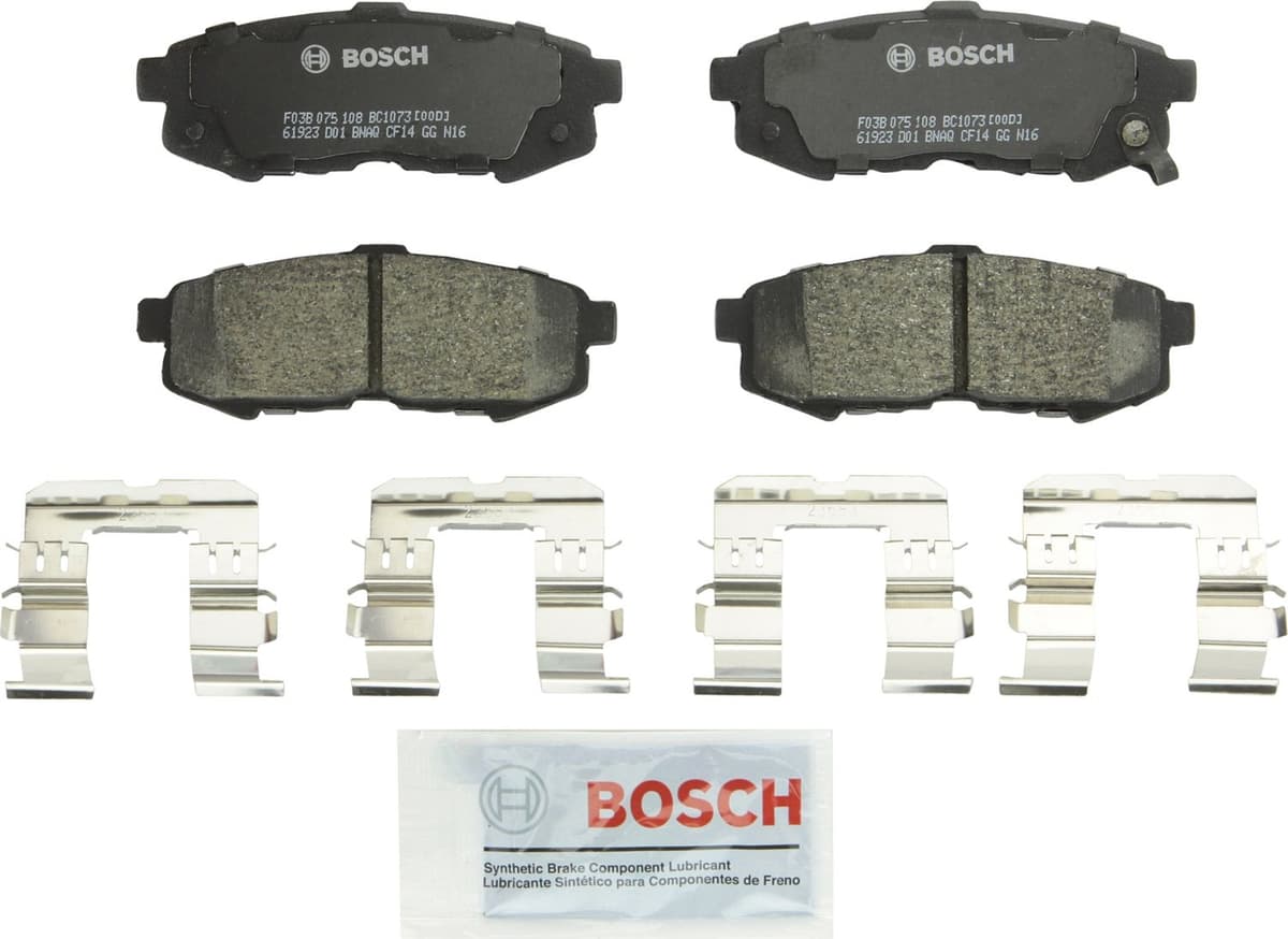 Bosch BC914 QuietCast Premium Ceramic Disc Brake Pad Set For: Acura ILX; Honda Accord, Civic, CR-V, Element, Fit, Front — view 361