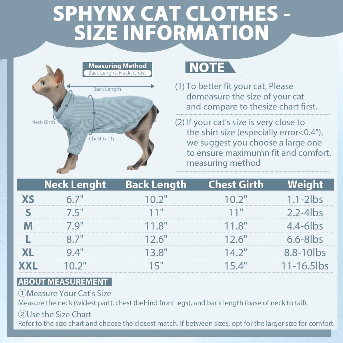 Cat Clothes, Sphynx Cat Clothing, Sphynx Cat Jumper, Cat Clothes For Cats Only, Hairless Cat Jumper, Breathable Cat Pyjamas, Warm Cat Coat, Cat Sweater, Cat Vest For Sphynx, Devon Rex-M — view 4