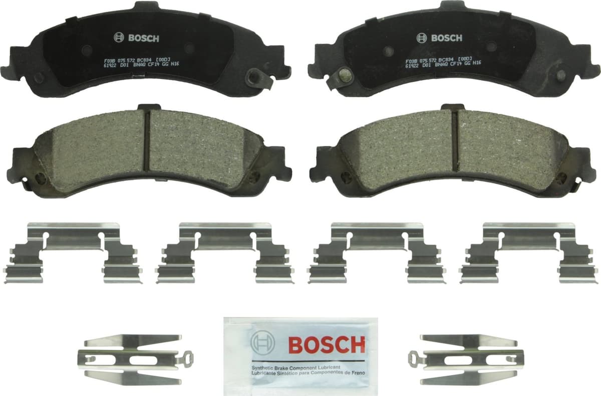 Bosch BC914 QuietCast Premium Ceramic Disc Brake Pad Set For: Acura ILX; Honda Accord, Civic, CR-V, Element, Fit, Front — view 230
