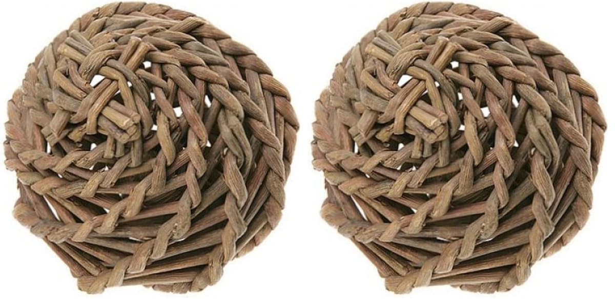 Nature First Large Willow Ball Playing Hiding Toy Teeth Trimmer for Hamsters, Rats & Small Animals - 32cm — view 2