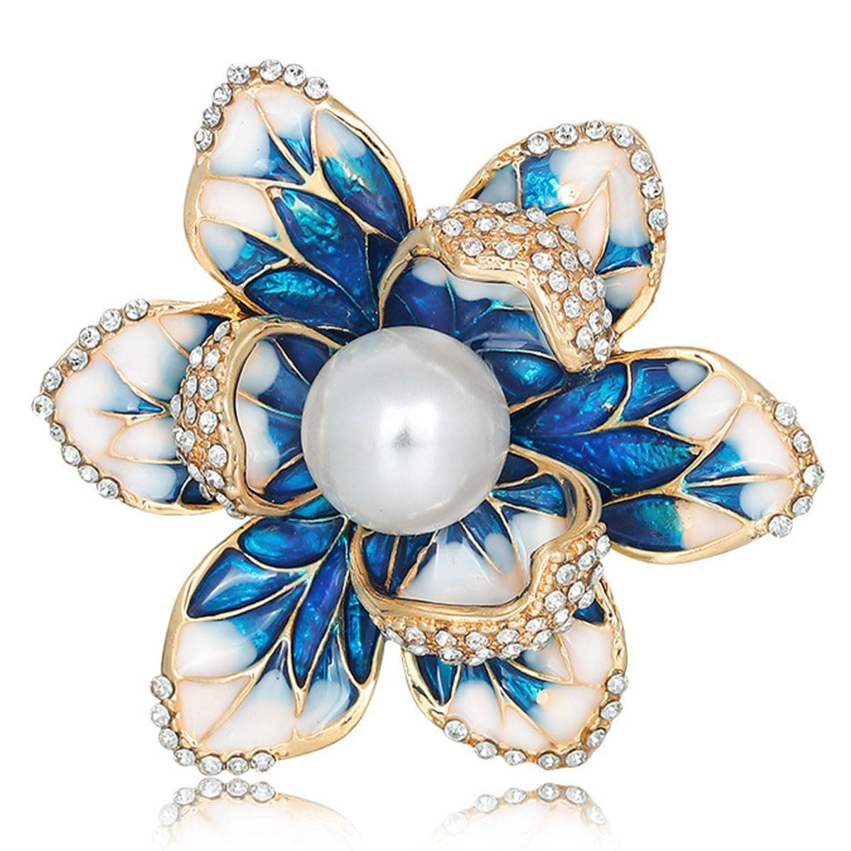 FAIRYGATE Rhinestone Brooch Clothing Jewellery Accessories Fashion Elegant Shiny Crystal Teardrop Brooches Wreath Pendent Lapel Pin，B36 — view 28