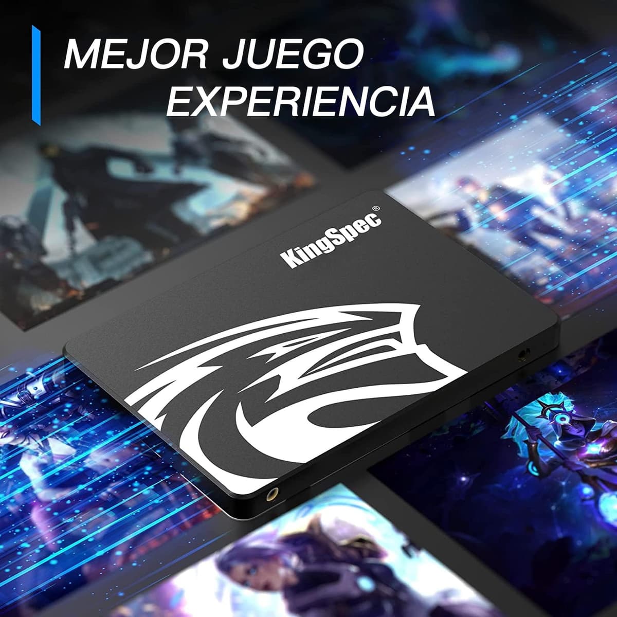 Kingspec SSD 512GB 2,5" SATA III, TLC 3D NAND Flash Disco Duro Interno, Lectura de Hasta 570 MB/s, para Escritorios/Computadoras Portátiles/Todo en Uno — view 4