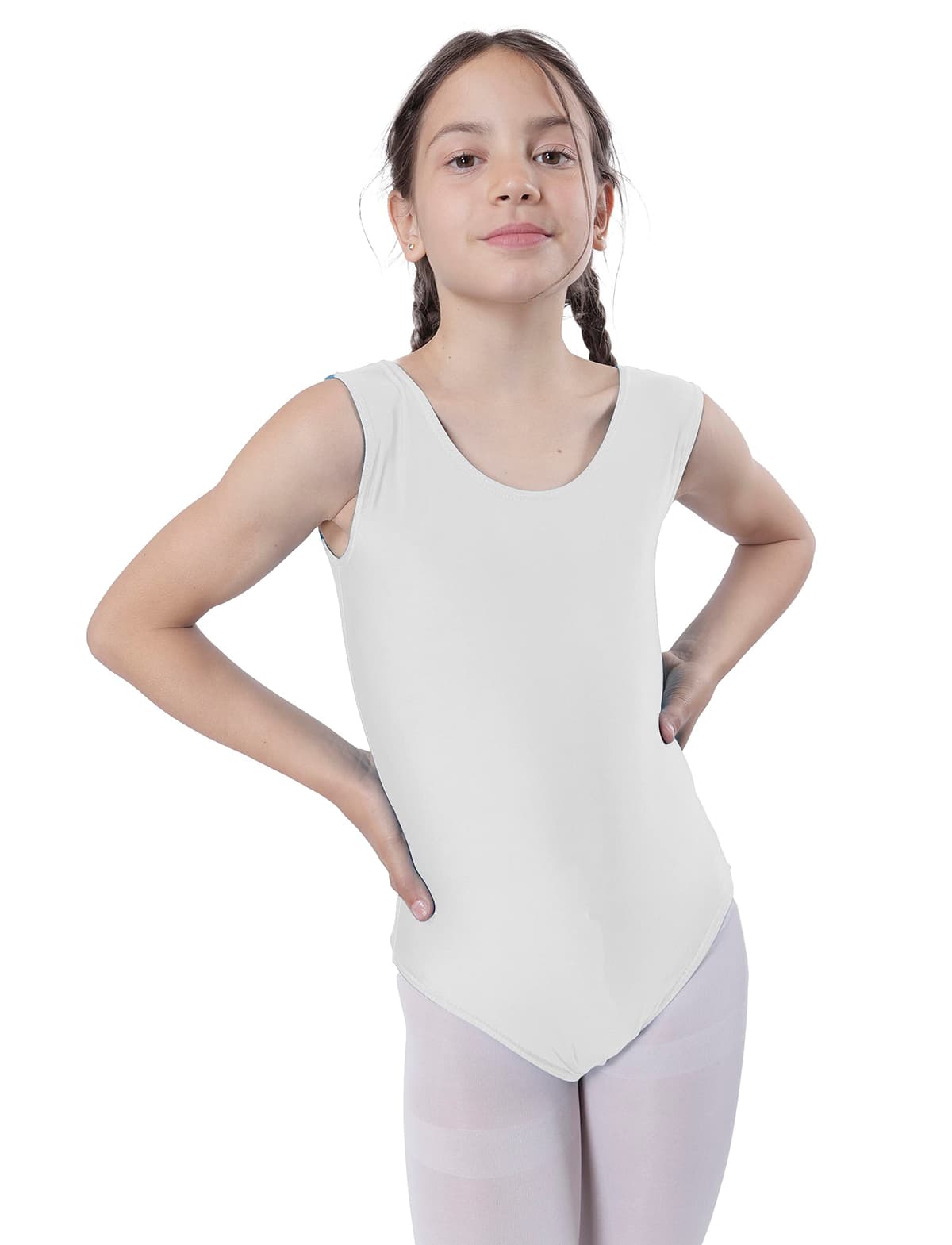 Carnavalife Maillot Ballet Danza Niñas sin Mangas, Maillot Baillot de Cuello Redondo para Gimnasia Baile Fiesta — view 10
