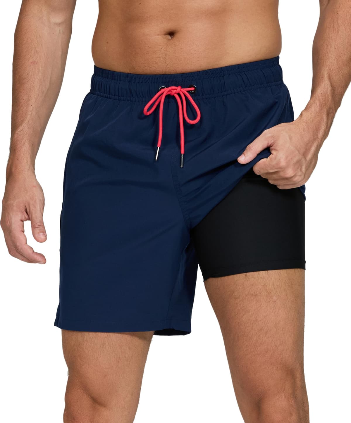 Kfnire Bañador Hombre con Forro Compresión y Bolsillos, Shorts de Baño para Natación Secado Rápido Hidrófugo Banador para Hombre — view 15