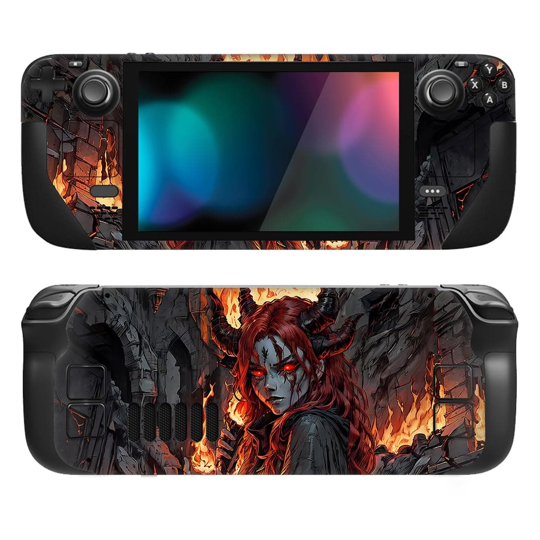 playvital Full Set Protective Skin Decal for Steam Deck LCD, Custom Stickers Vinyl Cover for Steam Deck OLED - Classics SNES Style — view 32